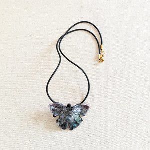 Venetian glass butterfly pendant